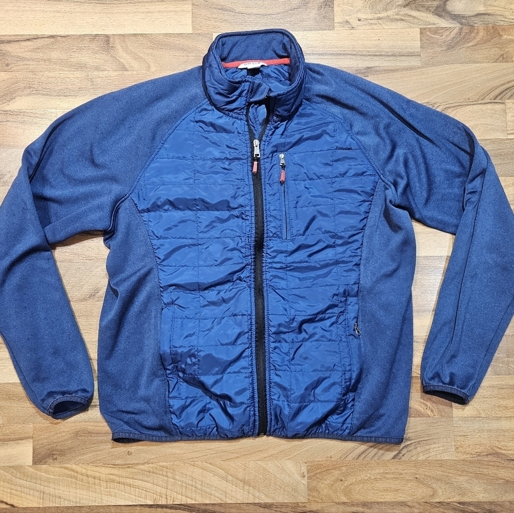 Orvis Quilted Hybrid Jacket Blue Men’s Large Full Zip